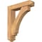 Ekena Millwork Imperial Arts and Crafts Smooth Bracket w/ Offset Brace, Western Red Cedar, 5 1/2"W x 24"D x 28"H BKT0604X24X28IMP03SWR - alternate 1